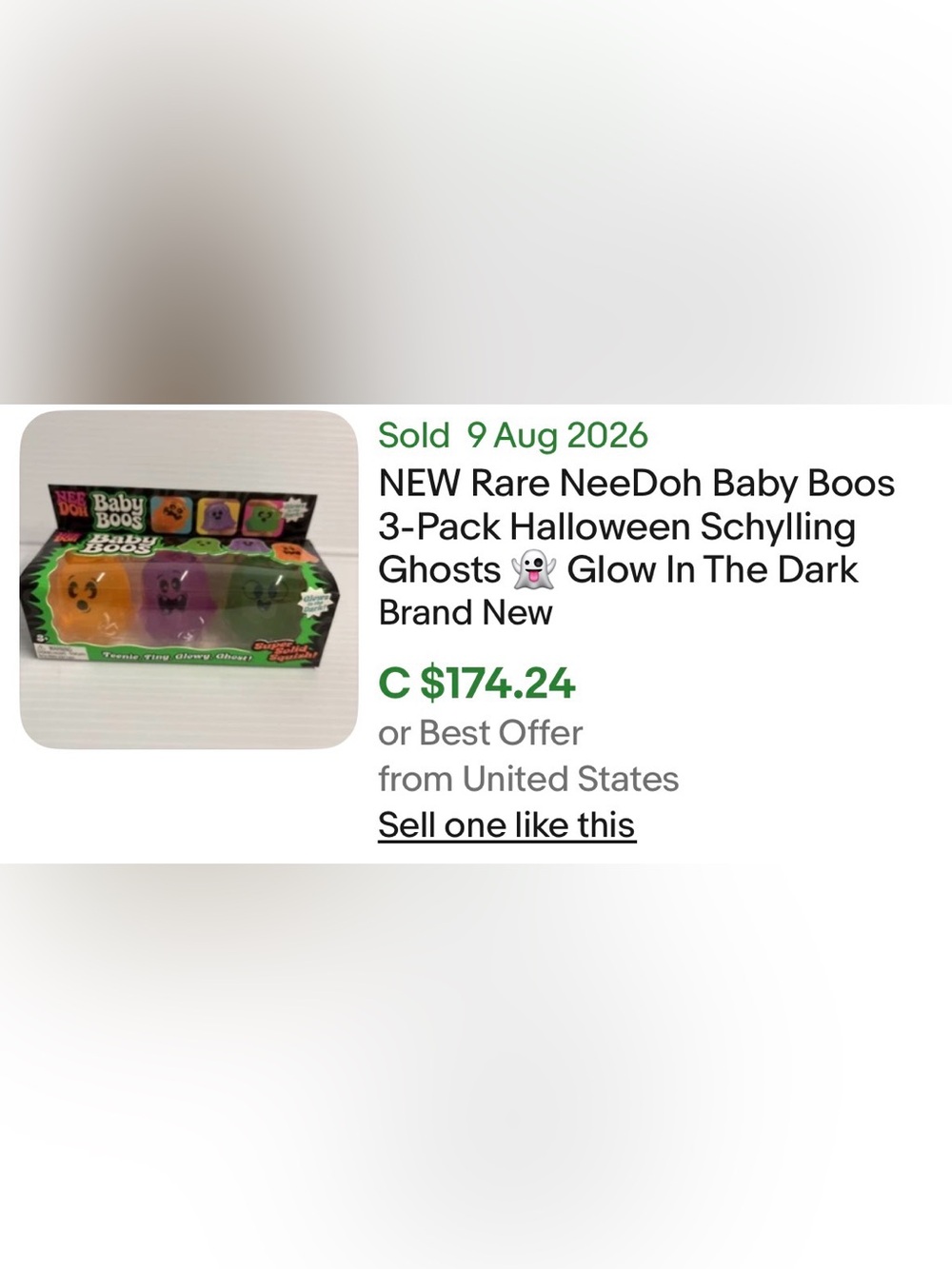 Rare Halloween Glow Ghost 3-Pack Party Decorations - Ghost Glow DO not buy